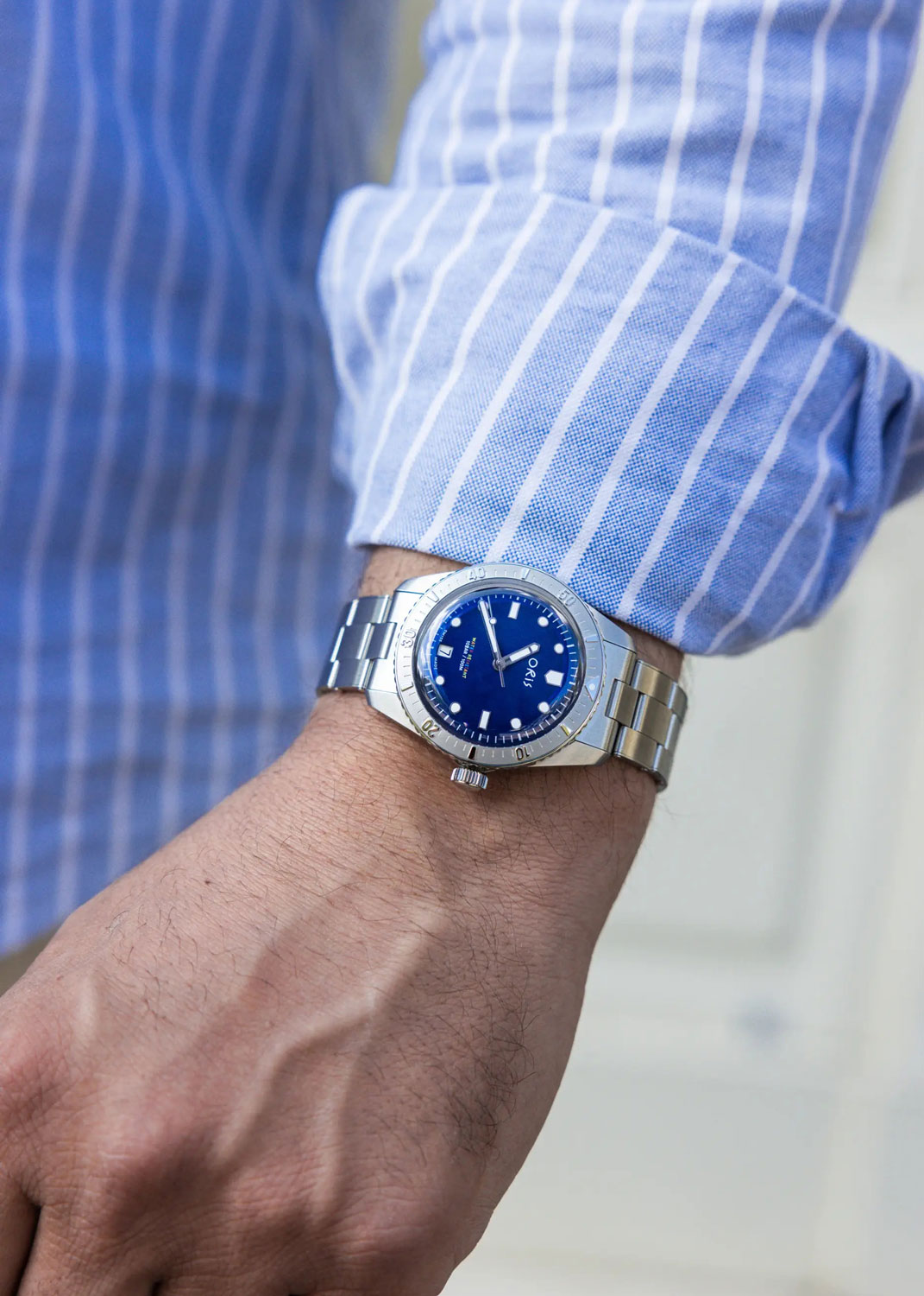 ORIS  Мужские швейцарские часы, автоматический механизм, сталь, 38 мм